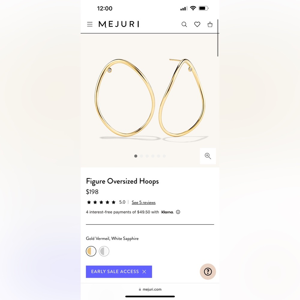 Mejuri Figure Oversized Hoops